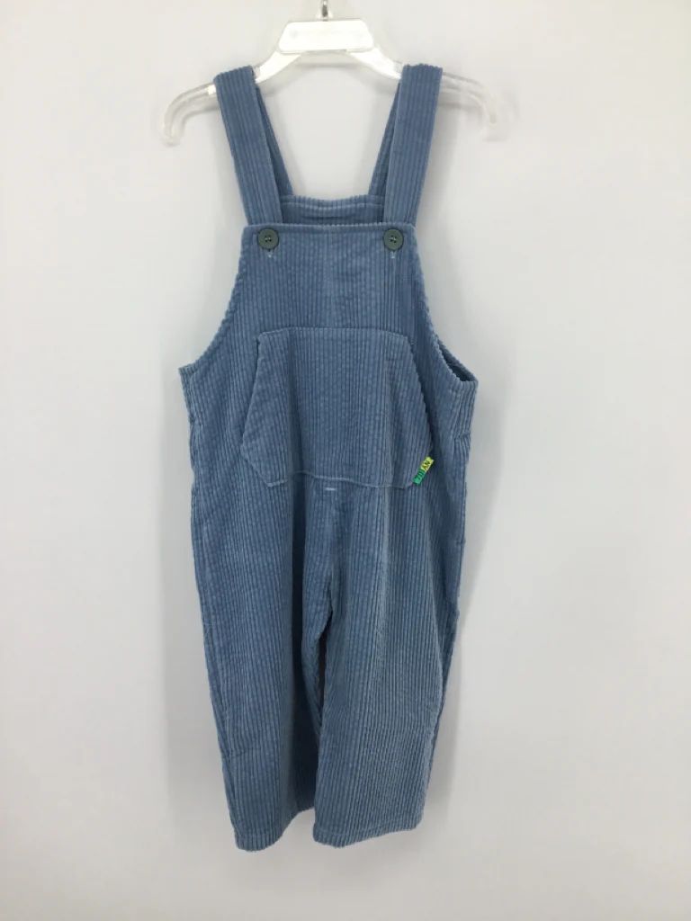 7Dian Child Size 4 Blue Solid Overalls - boys