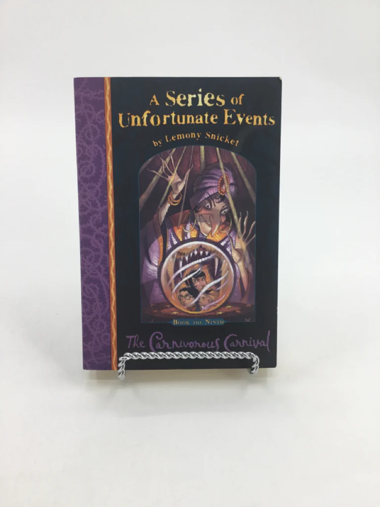 A Series of Unfortunate Events Book 9 The Carnivorous Carnival Paperback Book