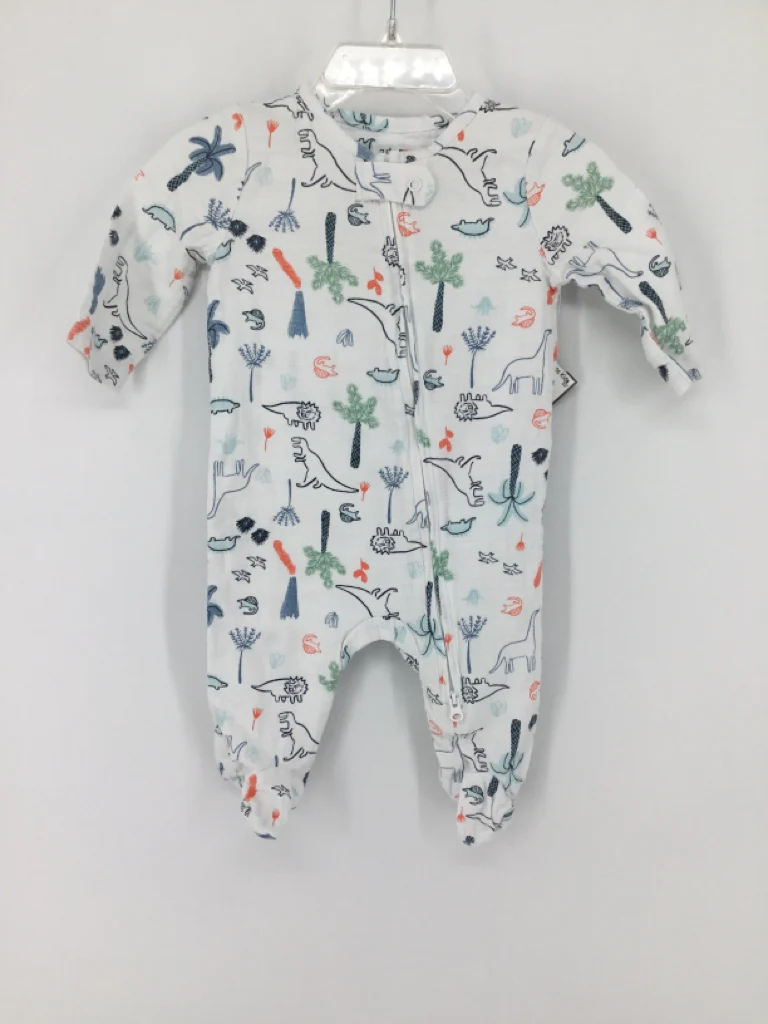 Aden & Anais Child Size 0-3 Months White Sleepers