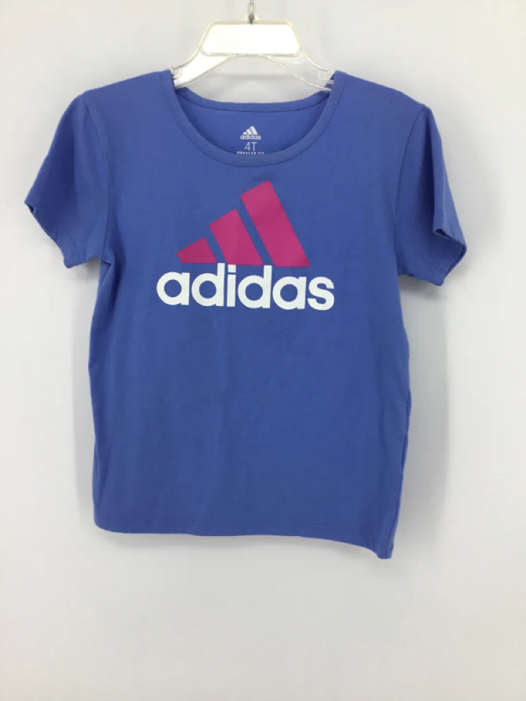 Adidas Child Size 4 Blue T-shirt - girls