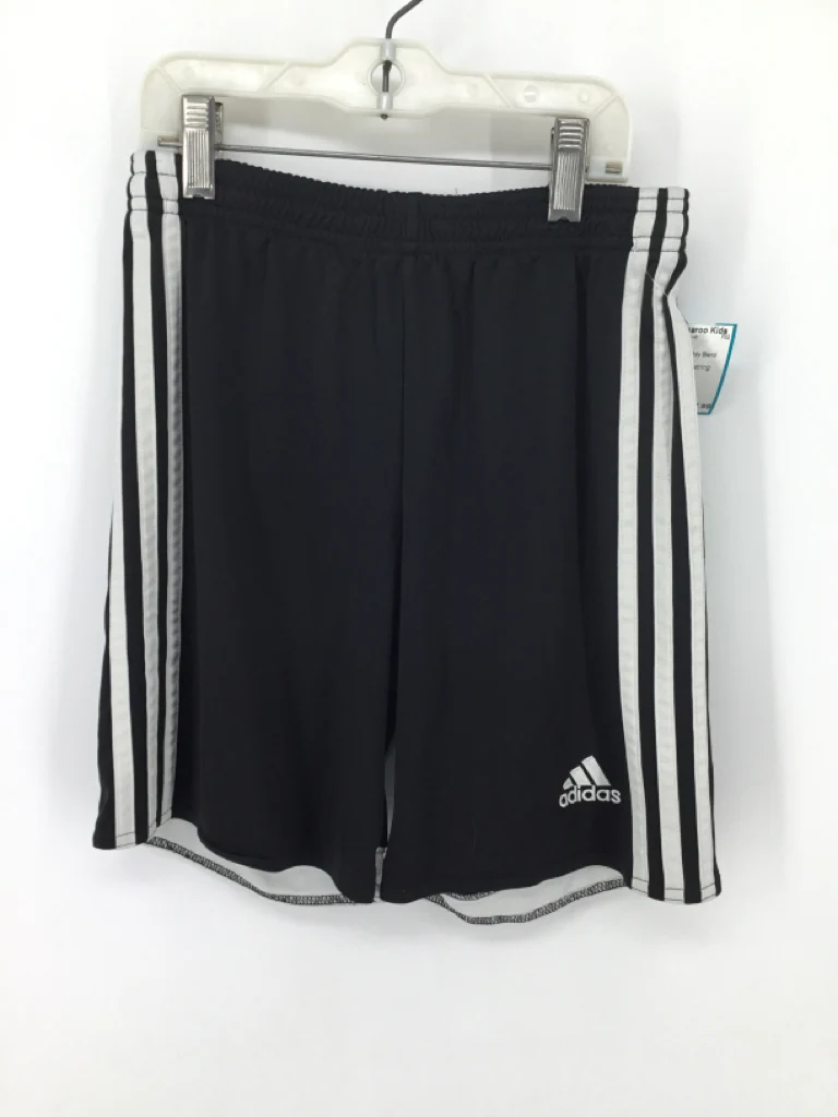 Adidas Child Size 8 Black Solid Shorts - boys