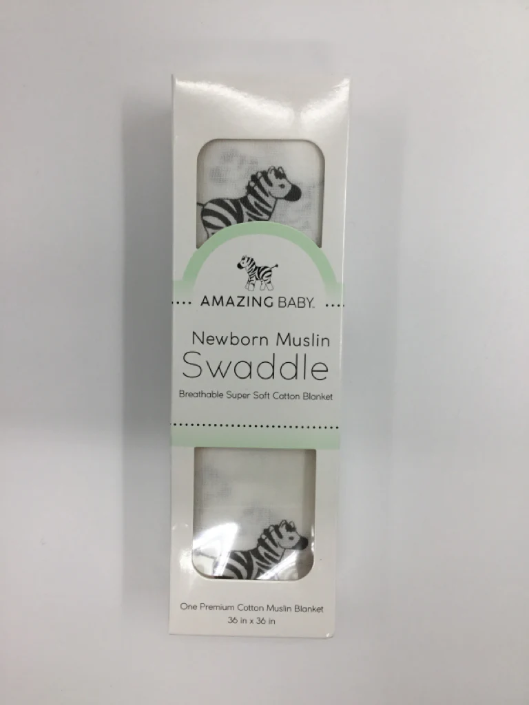Amazing Baby Newbprn Muslin Swaddle Blanket