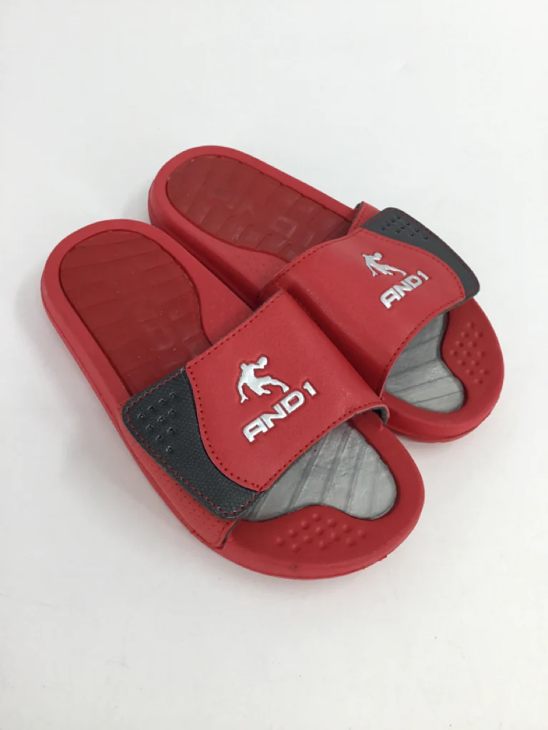 AND1 Child Size 13 Red Sandals/Flip Flops
