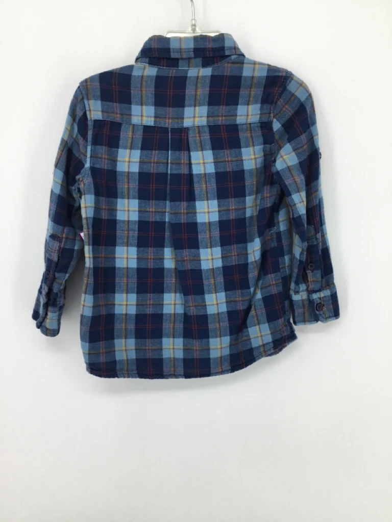 Andy & Evan Child Size 3 Blue Plaid Shirt - boys - Image 2