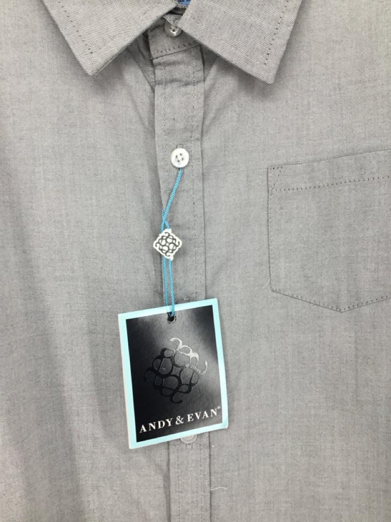 Andy & Evan Child Size 7 Gray Solid Shirt - boys - Image 2