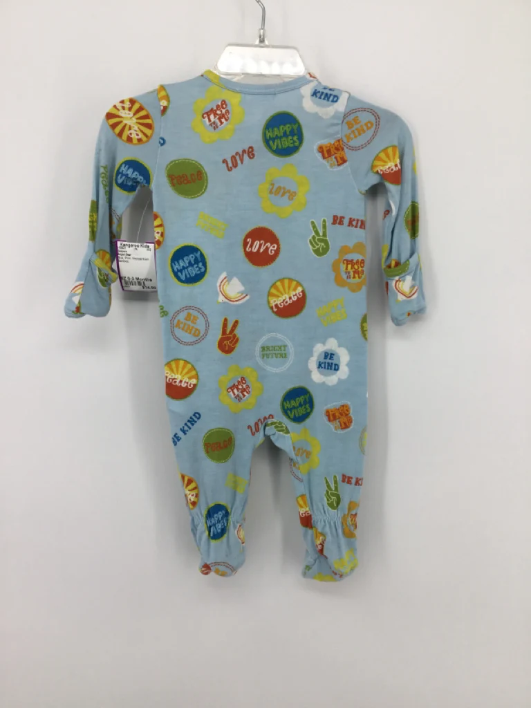 Angel Dear Child Size 0-3 Months Blue Sleepers - Image 2