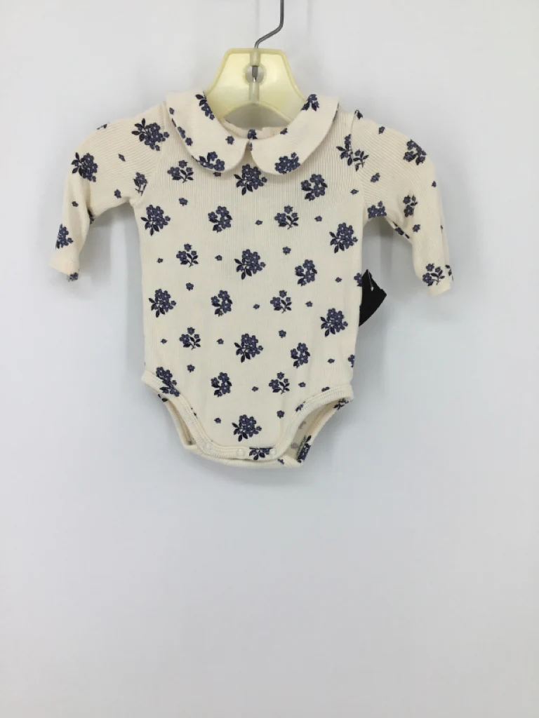Angel Dear Child Size 0-3 Months Navy Onesie
