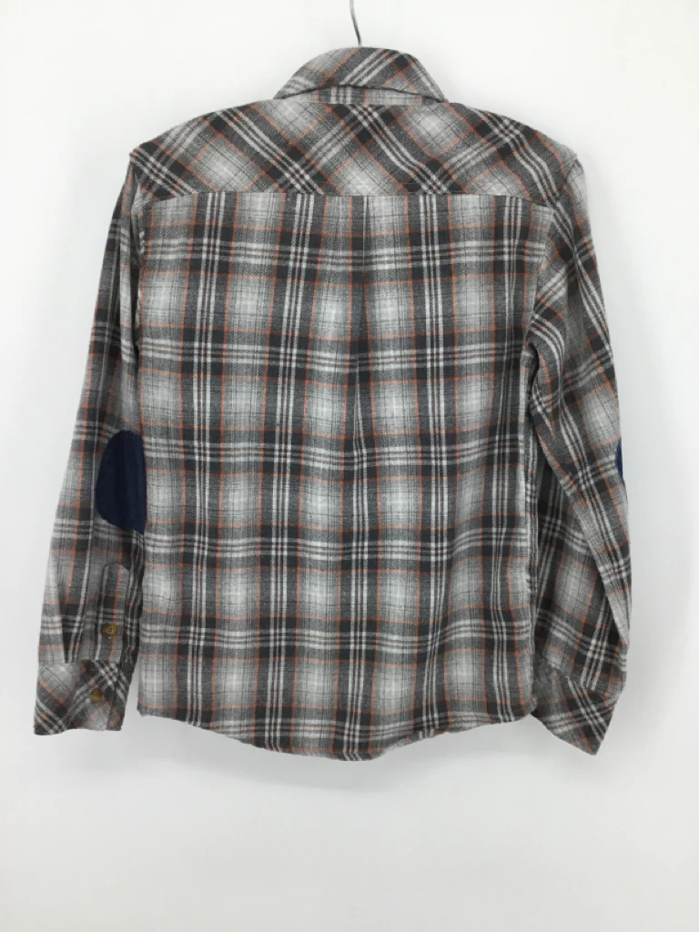 appaman Child Size 10 Gray Plaid Shirt - boys - Image 2