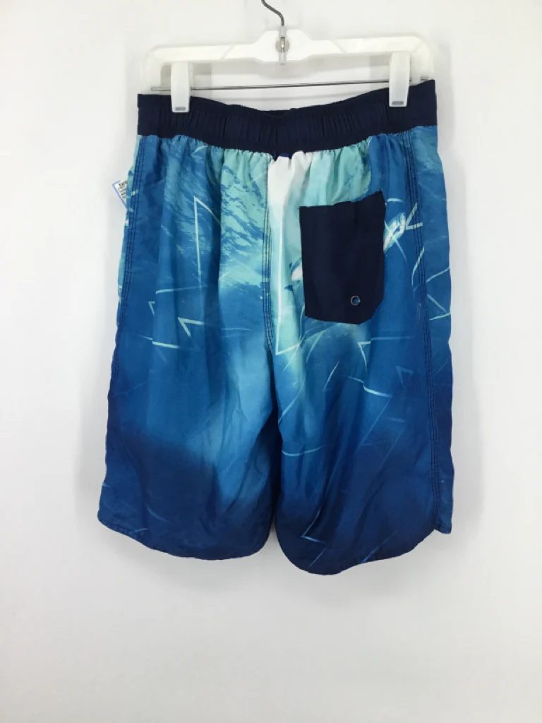 Arizona Child Size 10 Blue Print Swimwear - boys - Image 2
