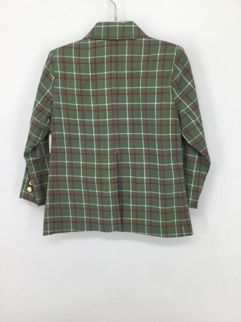 b Bella Bliss Child Size 2 Green Plaid Blazer - boys - Image 3