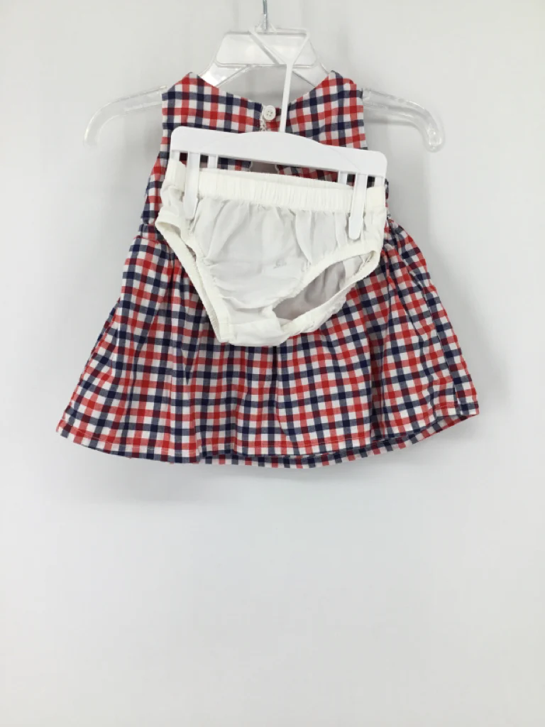 baby B'gosh Child Size 3 Months Red Stars & Stripes Dress - Image 2