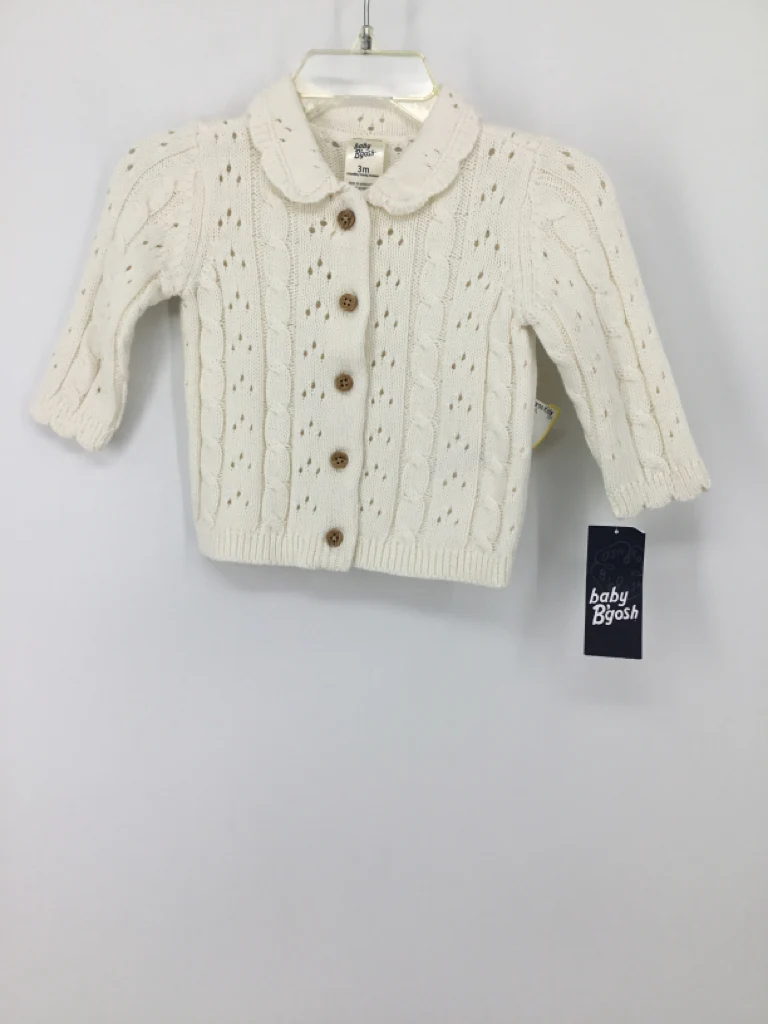 baby B'gosh Child Size 3 Months White Sweater - girls
