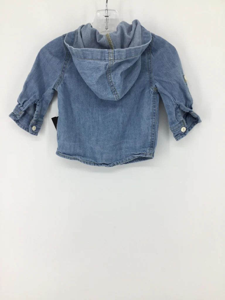 baby B'gosh Child Size 6 Months Blue Solid Shirt - boys - Image 2