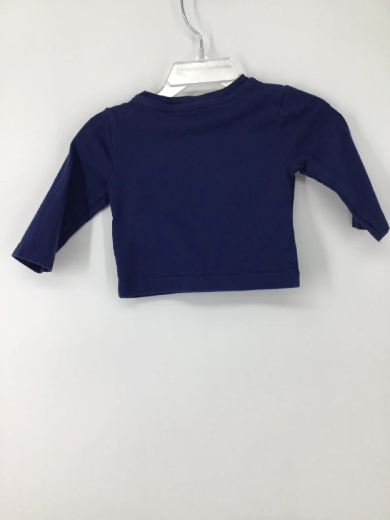 Baby Boden Child Size 0-3 Months Navy Christmas Shirt - Image 2