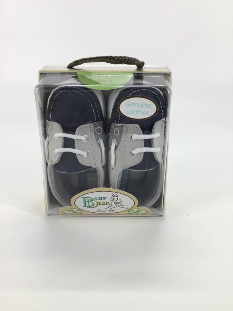 Baby Deer Child Size 3 Toddler Navy Baby/Walker Shoes