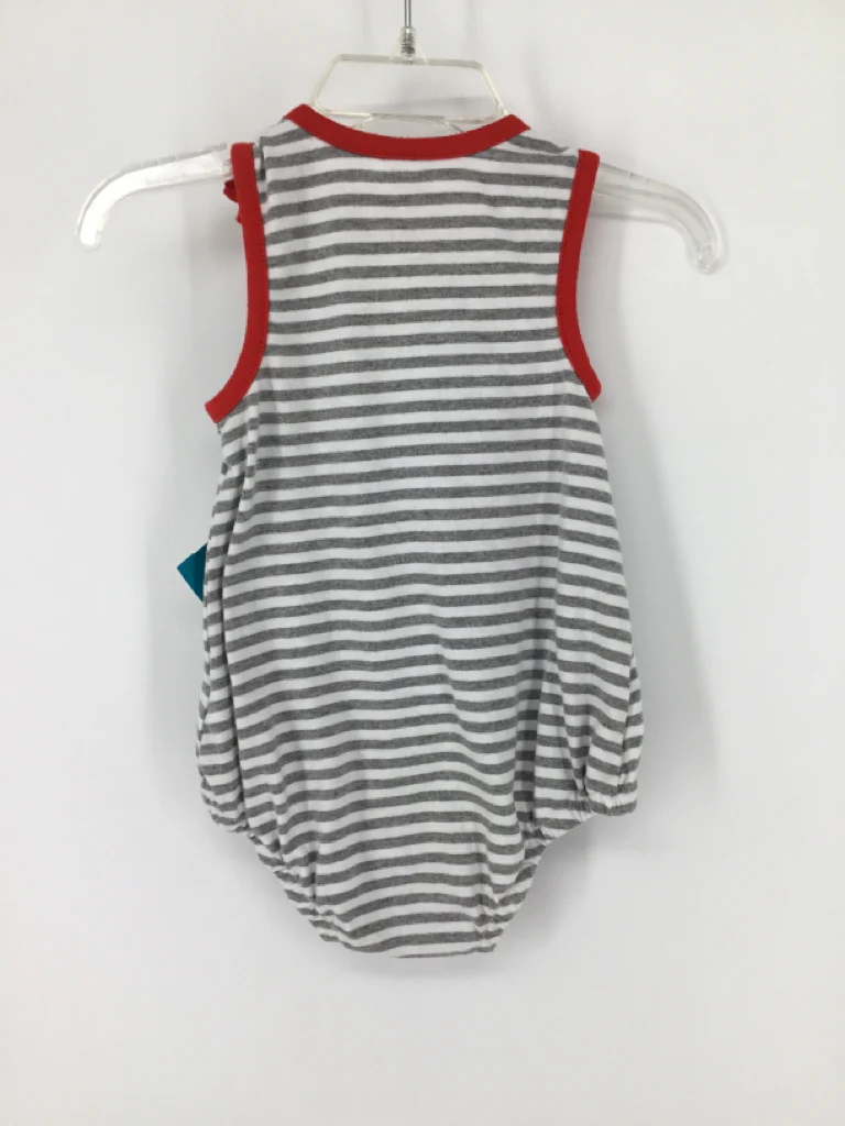 Baby Essentials Child Size 18 Months Gray Stripe Outfit - boys - Image 2