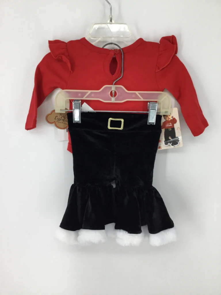 Baby Essentials Child Size 3 Months Red Christmas Outfit - Image 3