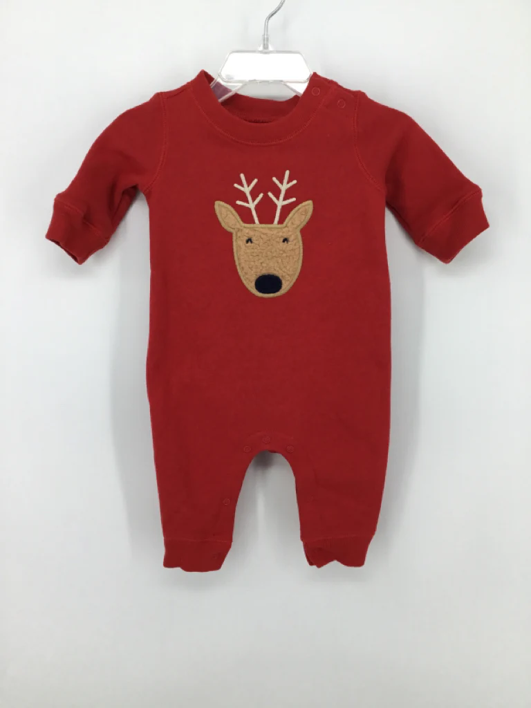 Baby Gap Child Size 0-3 Months Red Christmas Outfit