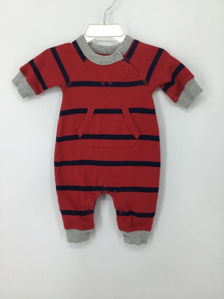 Baby Gap Child Size 0-3 Months Red Stripe Outfit - boys