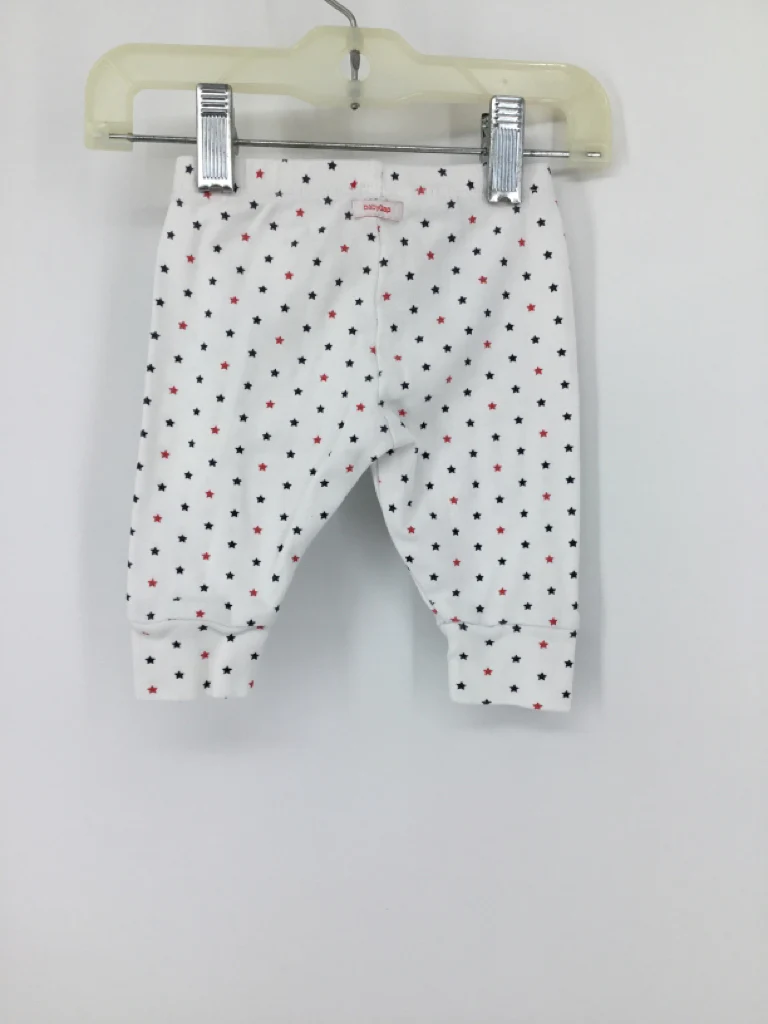 Baby Gap Child Size 0-3 Months White Stars & Stripes Pants - Image 2