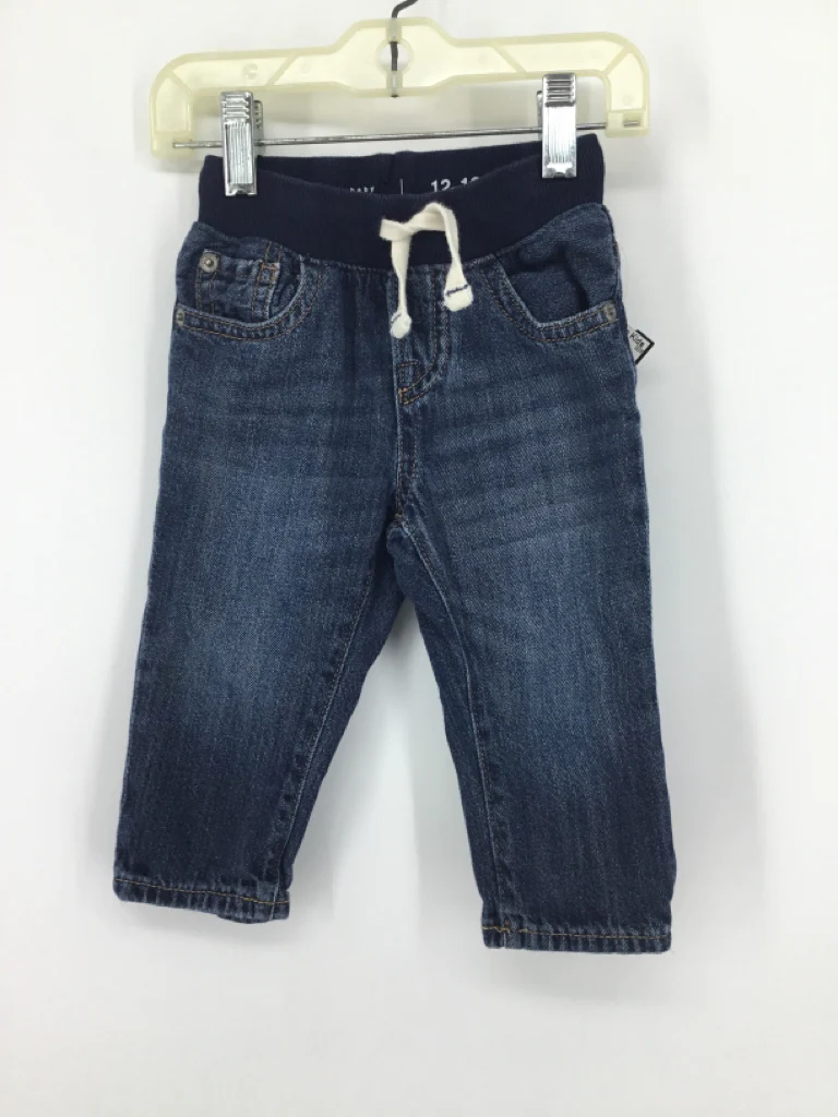 Baby Gap Child Size 12-18 Months Blue Solid Jeans - boys