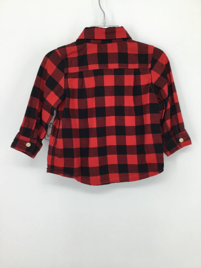 Baby Gap Child Size 12-18 Months Red Christmas Shirt - boys - Image 2