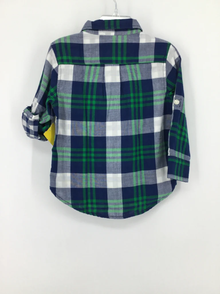Baby Gap Child Size 2 Blue Plaid Shirt - boys - Image 2
