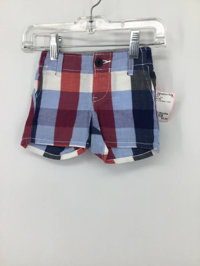 Baby Gap Child Size 3-6 Months Blue Checkered Shorts - boys
