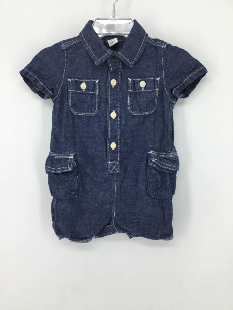 Baby Gap Child Size 3-6 Months Blue Solid Outfit - boys