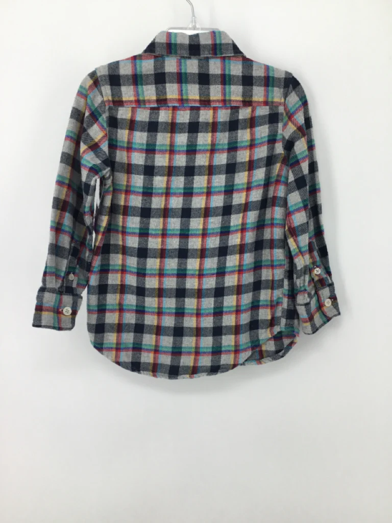 Baby Gap Child Size 3 Gray Plaid Shirt - boys - Image 2