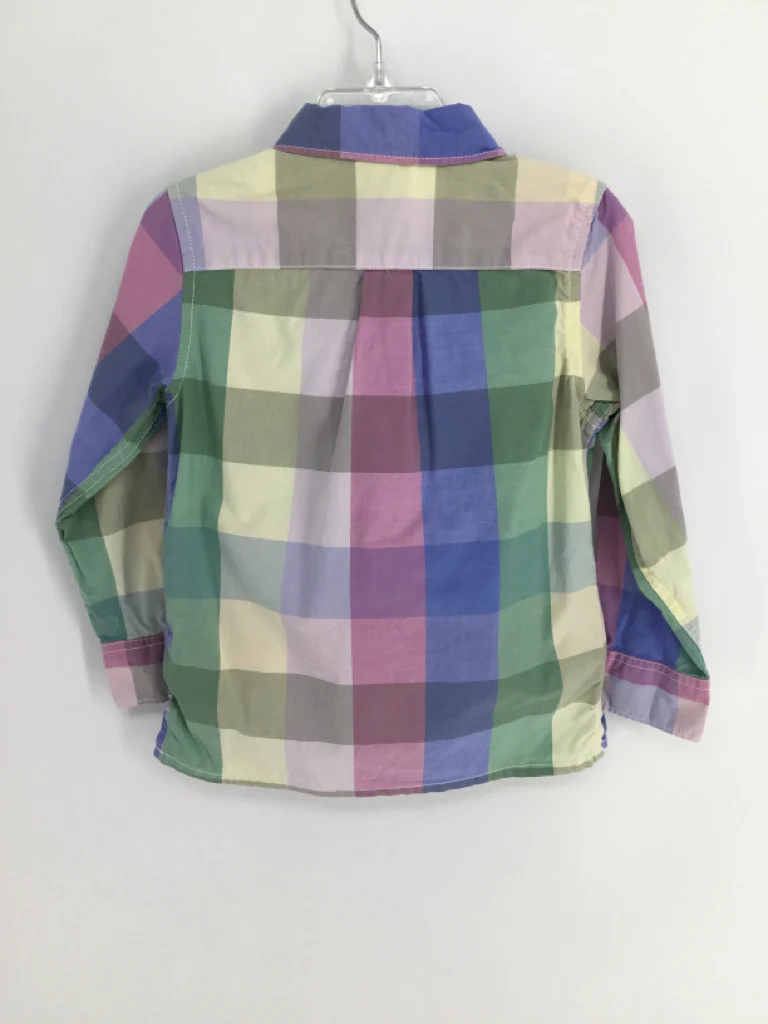 Baby Gap Child Size 4 Multi-Color Checkered Shirt - boys - Image 2