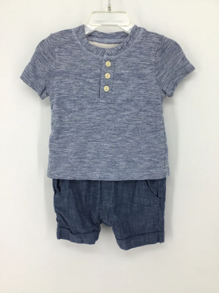 Baby Gap Child Size 6-12 Months Blue Marbled Outfit - boys
