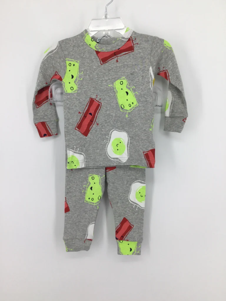 Baby Gap Child Size 6-12 Months Green Print Pajamas - boys