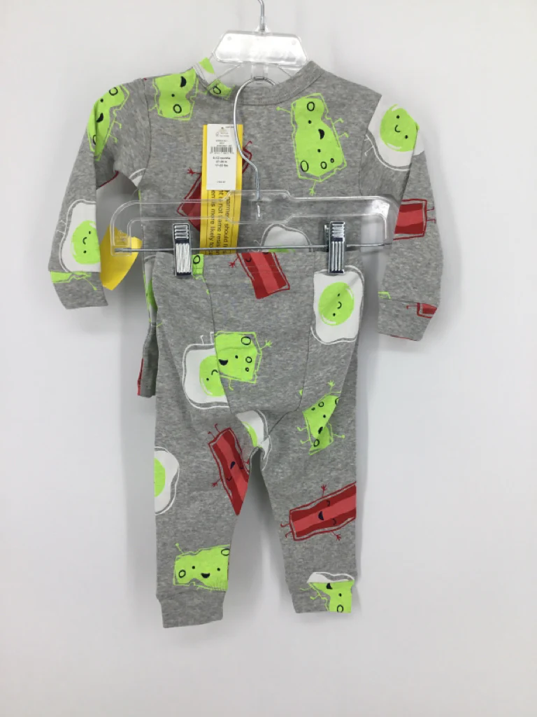 Baby Gap Child Size 6-12 Months Green Print Pajamas - boys - Image 3