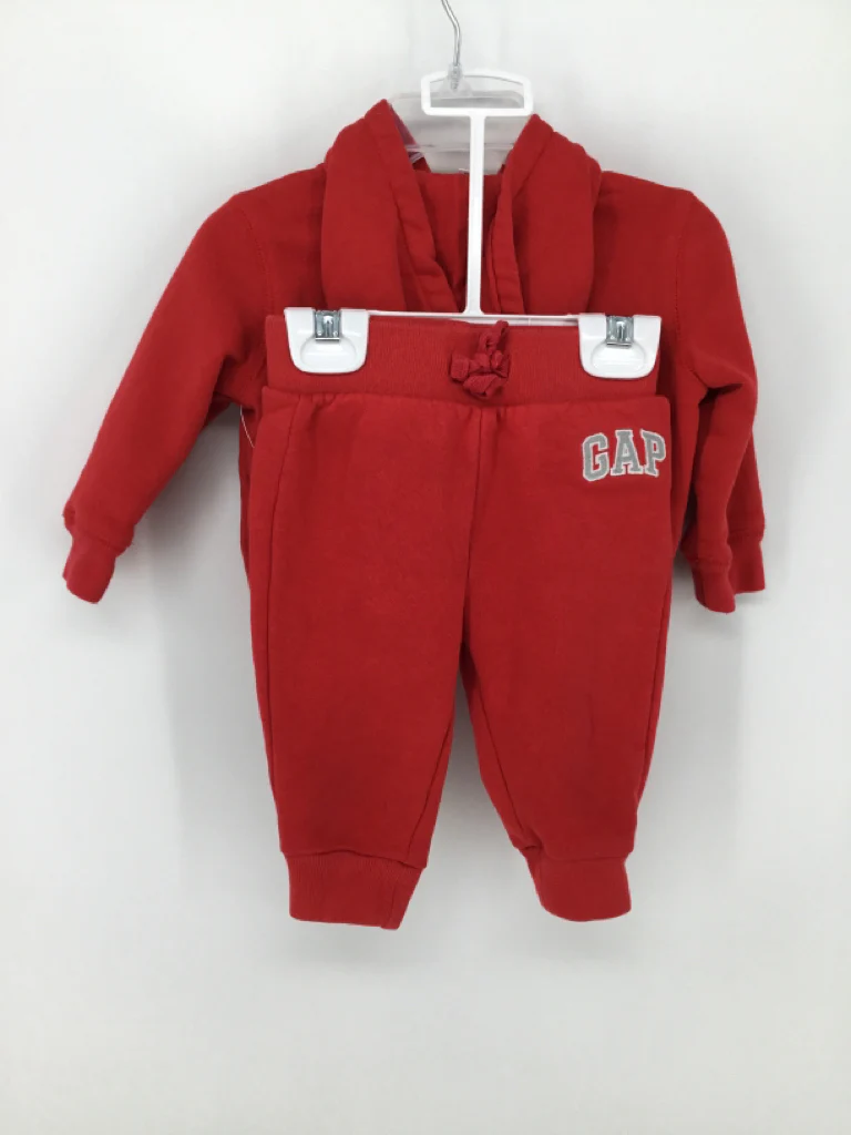 Baby Gap Child Size 6-12 Months Red Solid Outfit - boys - Image 2