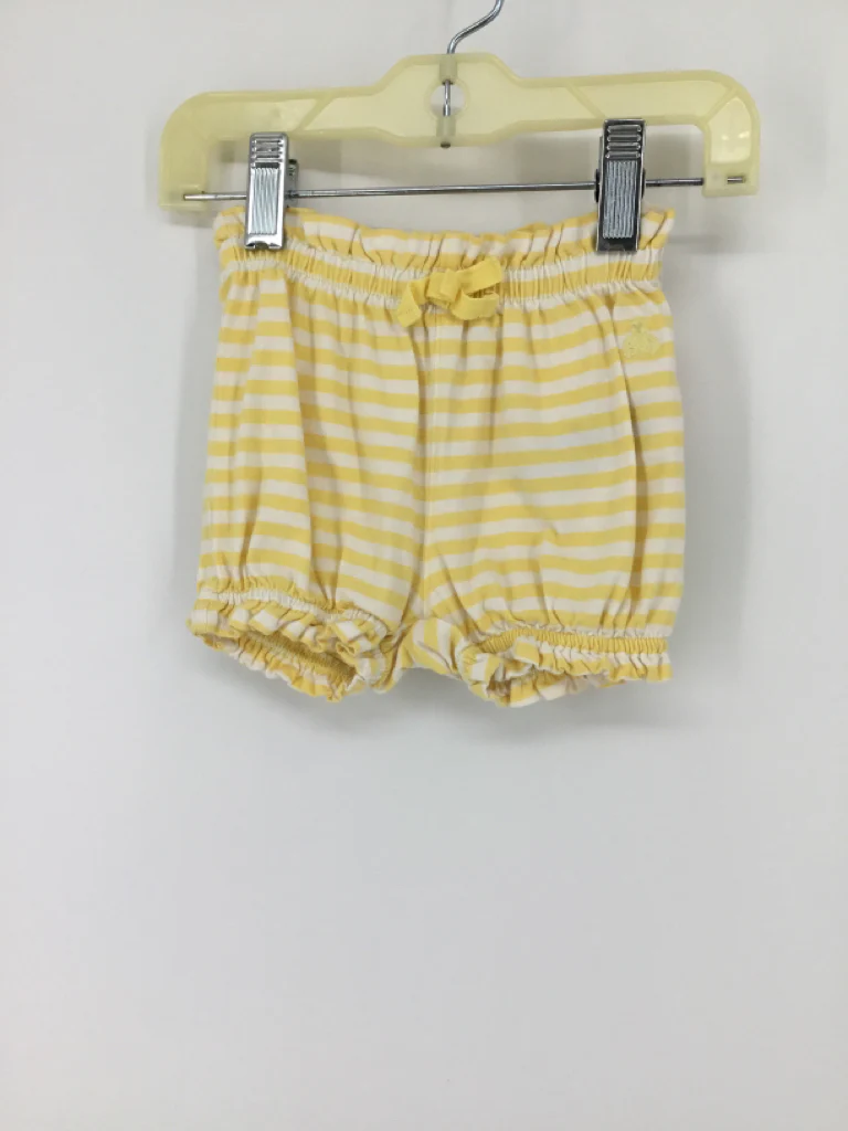 Baby Gap Child Size 6-12 Months Yellow Shorts - girls