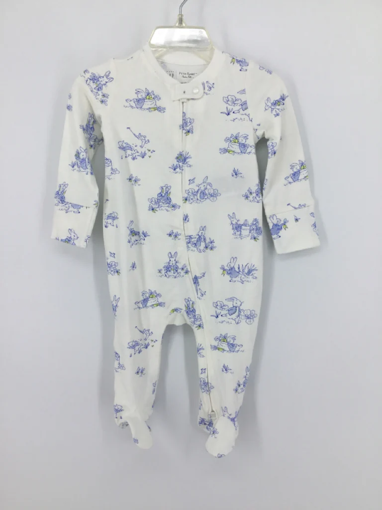 Baby Gap + Peter Rabbit Child Size 3-6 Months White Sleepers