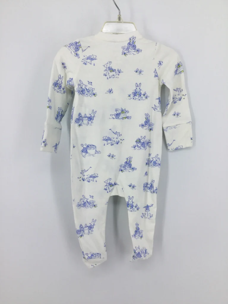 Baby Gap + Peter Rabbit Child Size 3-6 Months White Sleepers - Image 2