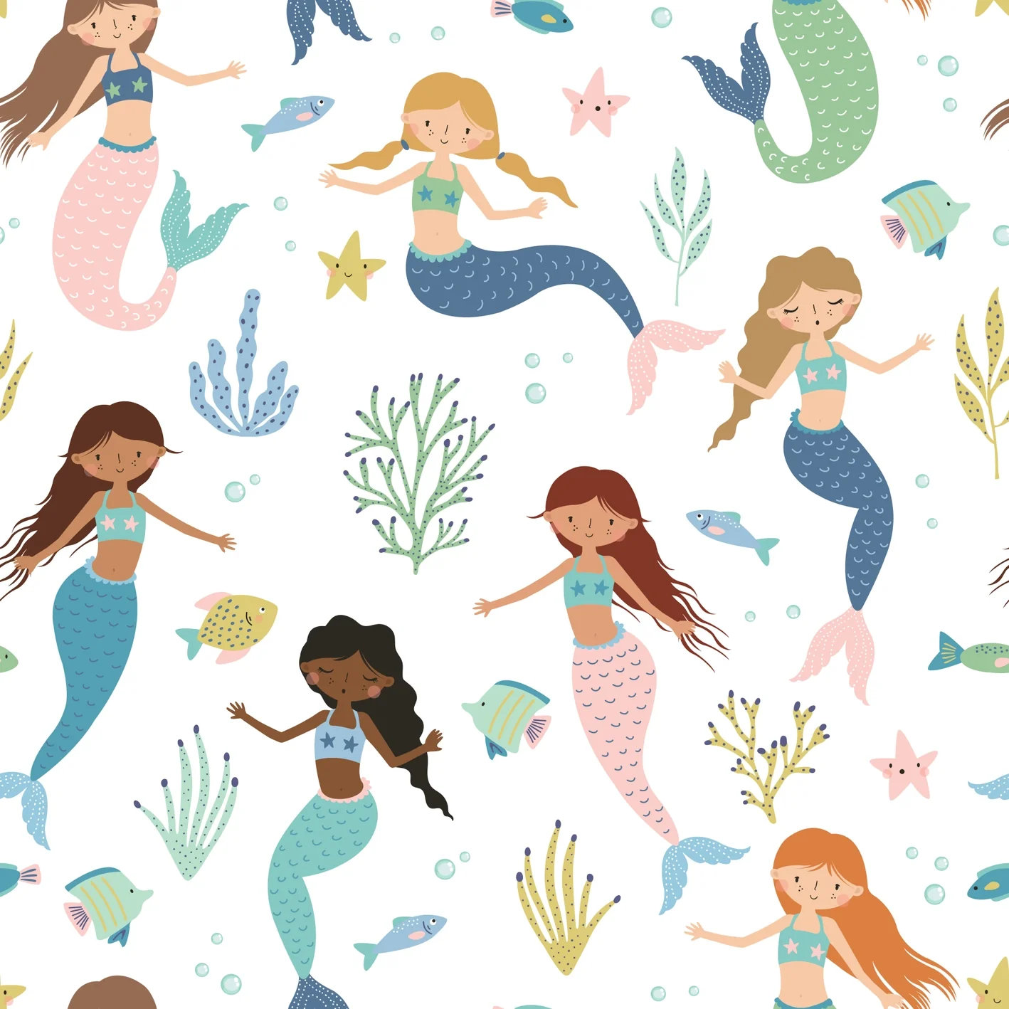 Bird & Bean Bamboo Tulle Dress - Magic Mermaids - Image 3