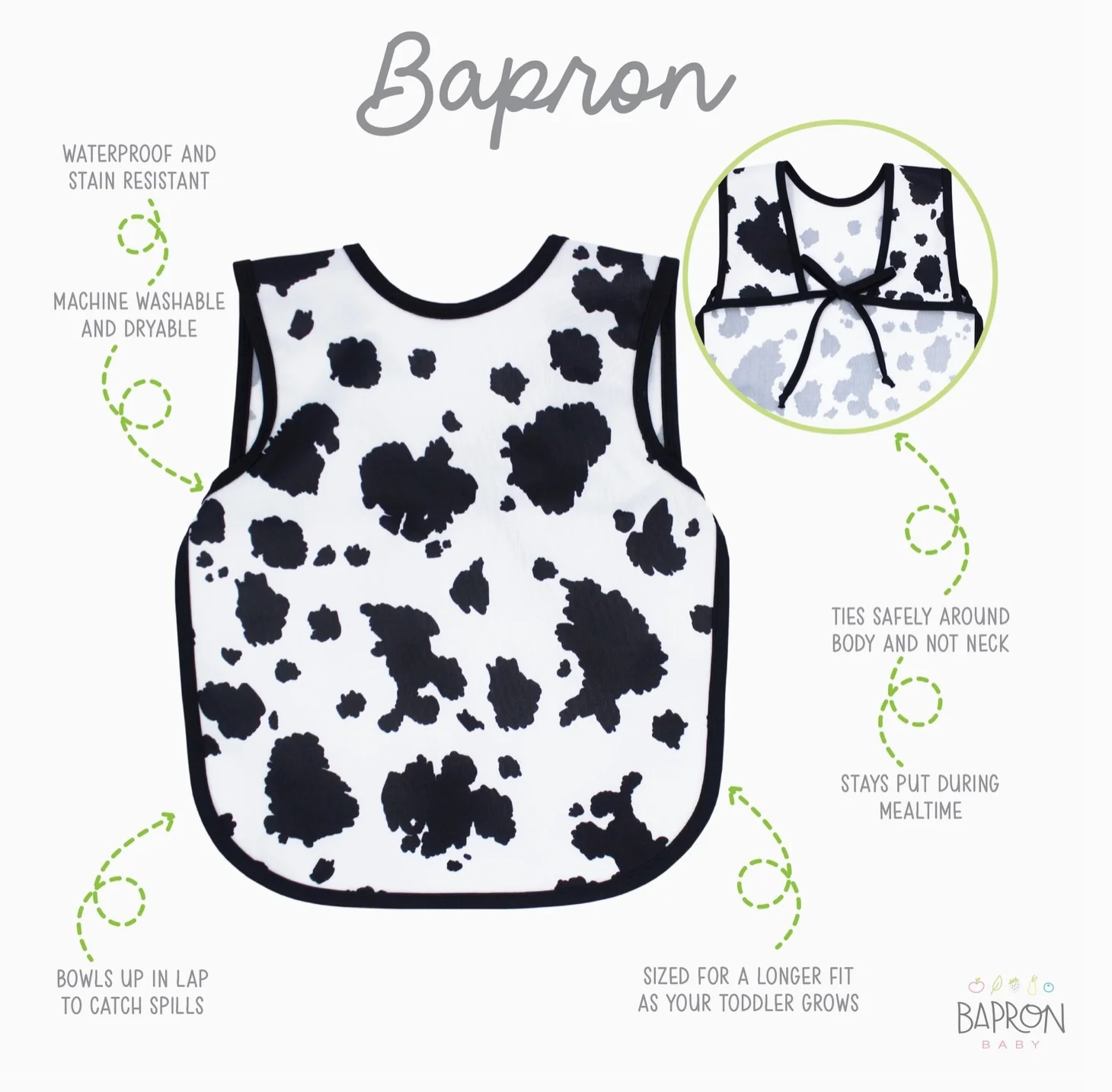 Bapron - Cowhide Preschool Size (3-5 YRS) - Image 2