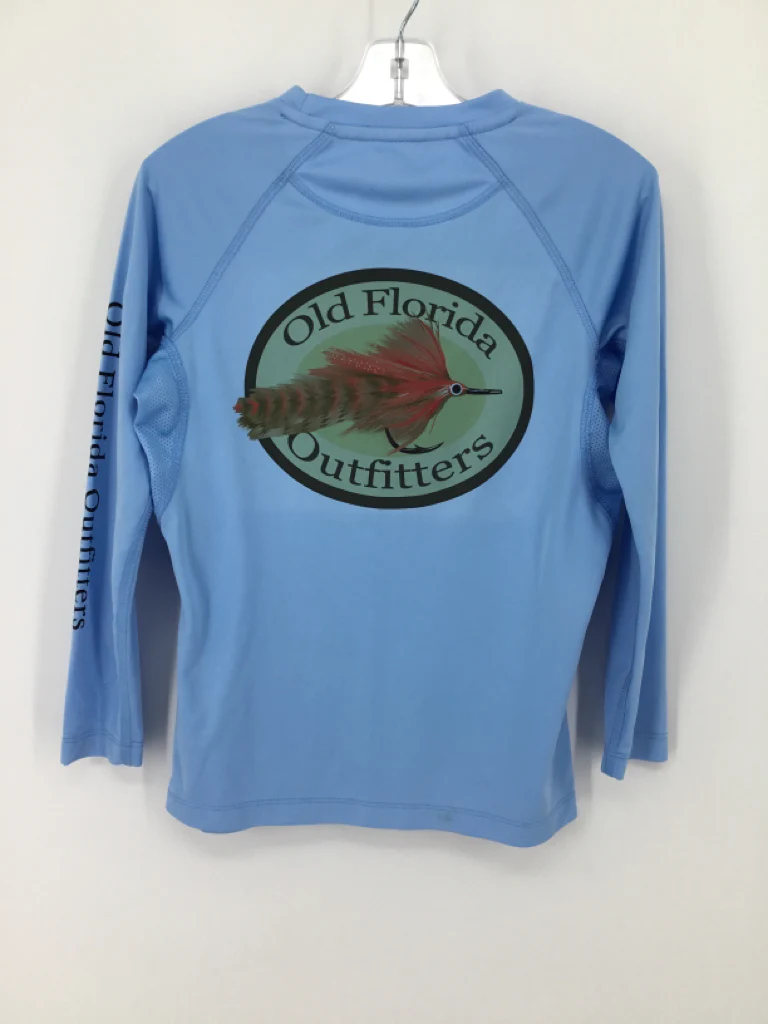 Blue Fin Child Size 10 Blue screen printed Shirt - boys - Image 2