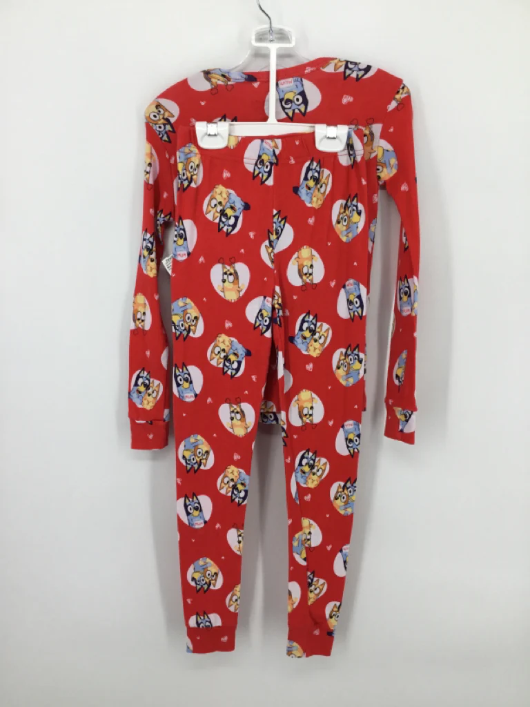 Bluey Child Size 10 Red Valentine's Day Pajamas - Image 2