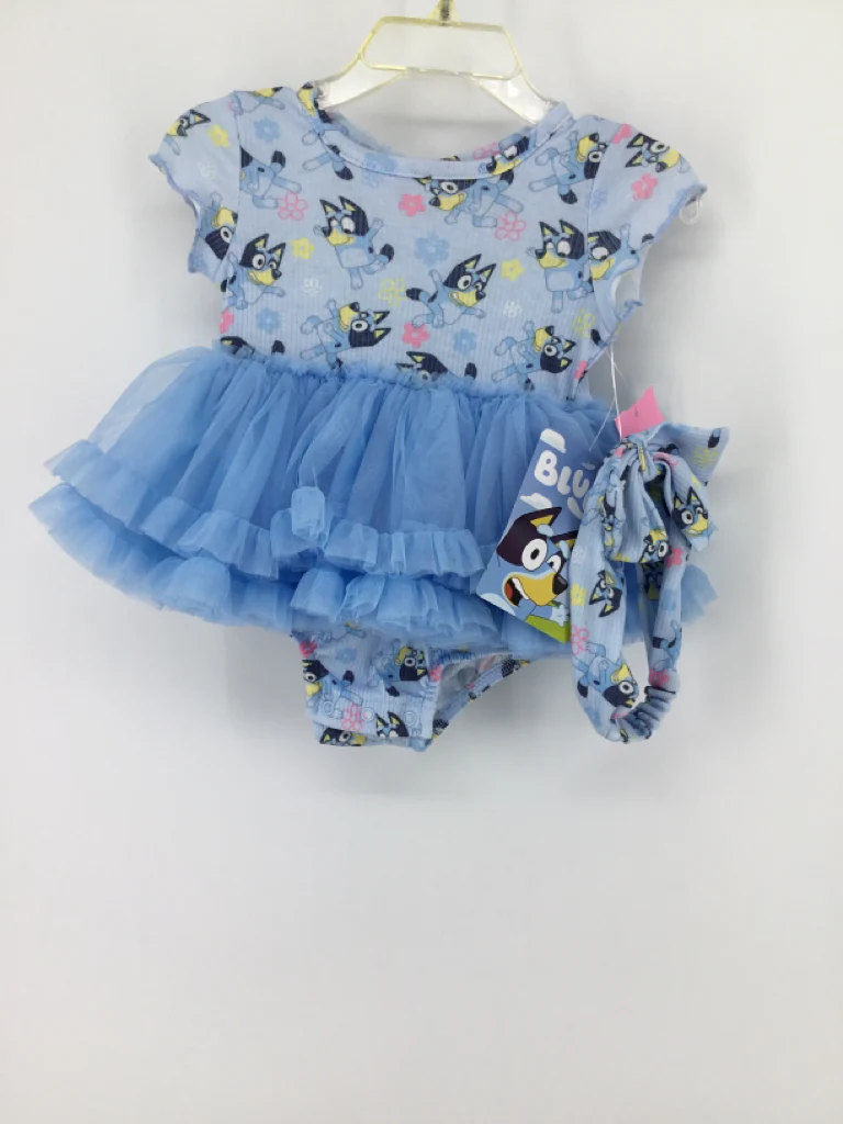 Bluey Child Size 3-6 Months Blue Outfit - girls