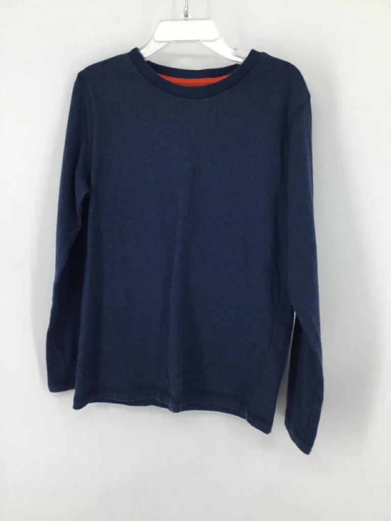 Boden Child Size 7 Blue Solid T-shirt - boys