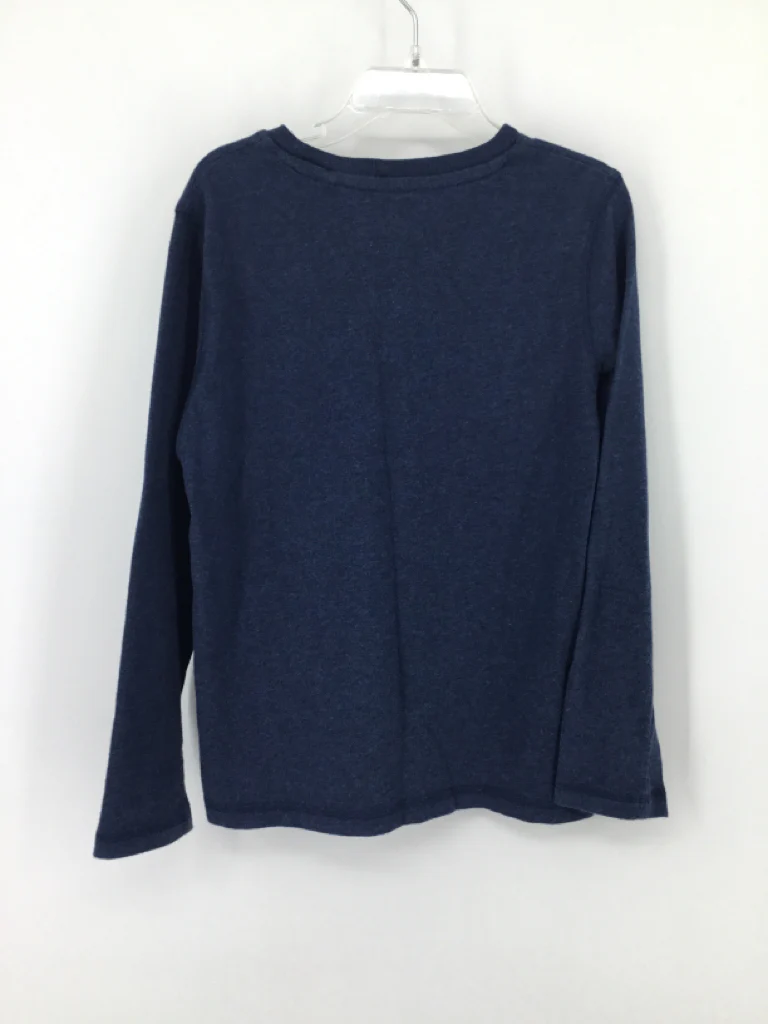 Boden Child Size 7 Blue Solid T-shirt - boys - Image 2