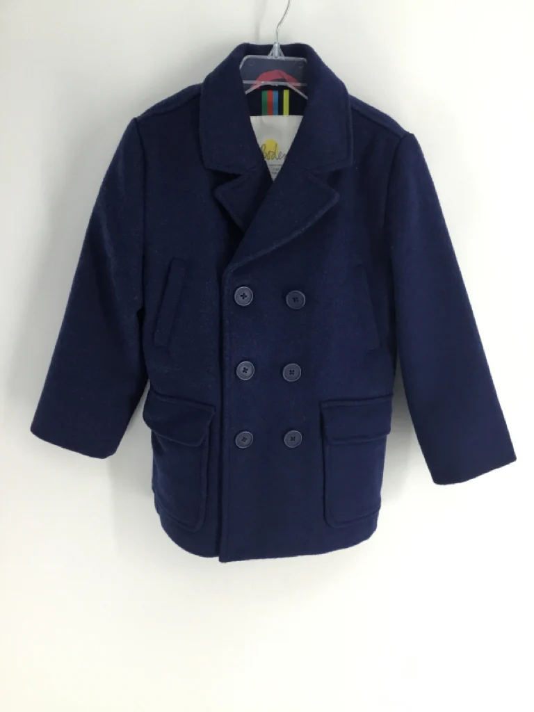 Boden Child Size 7 Navy Solid Outerwear - boys