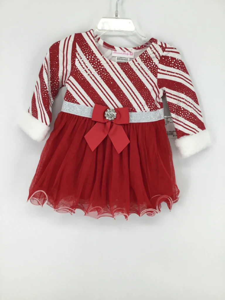 Bonnie Baby Child Size 12 Months Red Christmas Dress