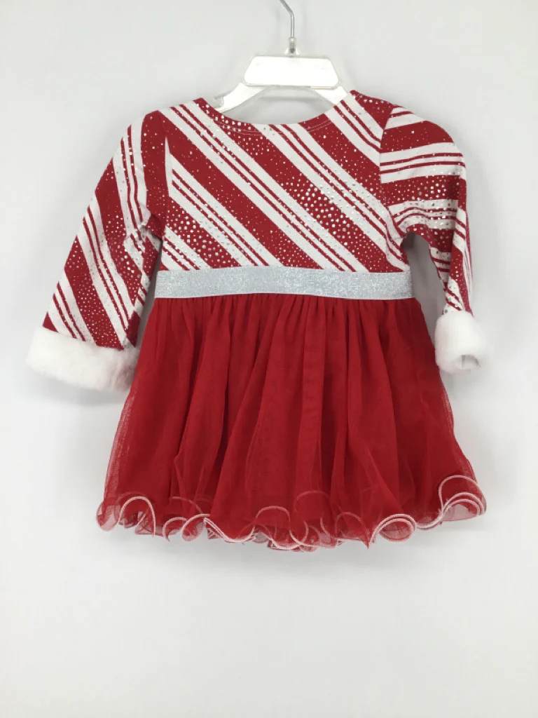 Bonnie Baby Child Size 12 Months Red Christmas Dress - Image 2