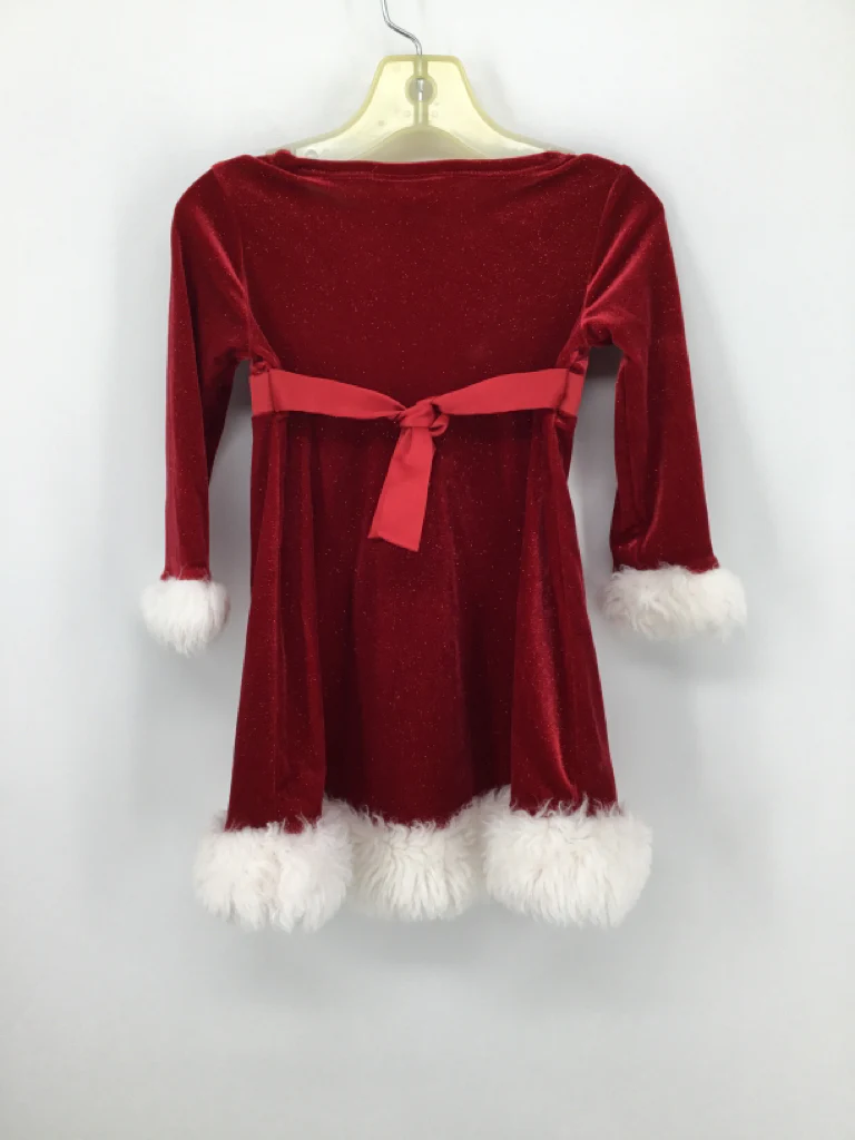 Bonnie Baby Child Size 24 Months Red Christmas Dress