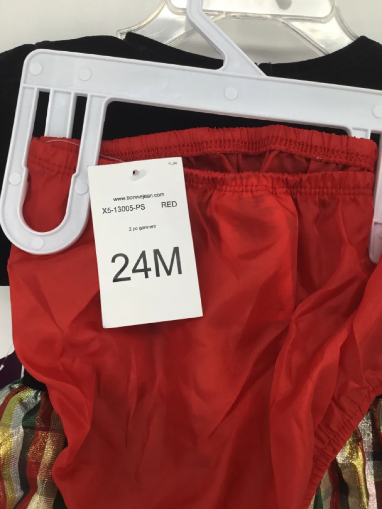 Bonnie Baby Child Size 24 Months Red Dress - girls - Image 2